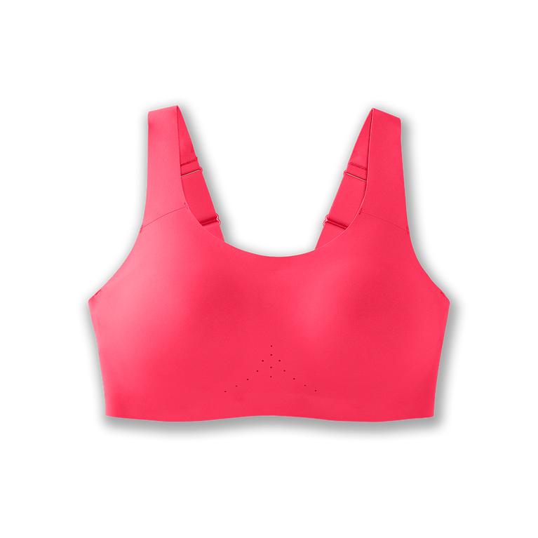 Brooks Dare Scoopback - Womens Running Bra - Fluoro Pink (48376WIJD)